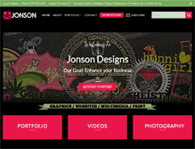 Tablet Screenshot of jonsondesigns.com